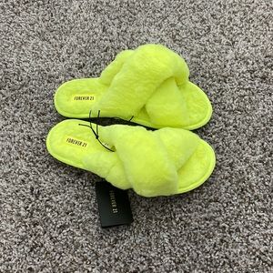 NWT Lime Slippers